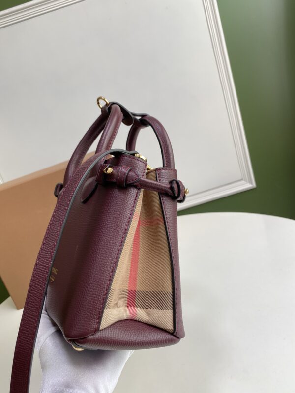 Burberry Banner Small Handbag - Purple 34726 - Image 4