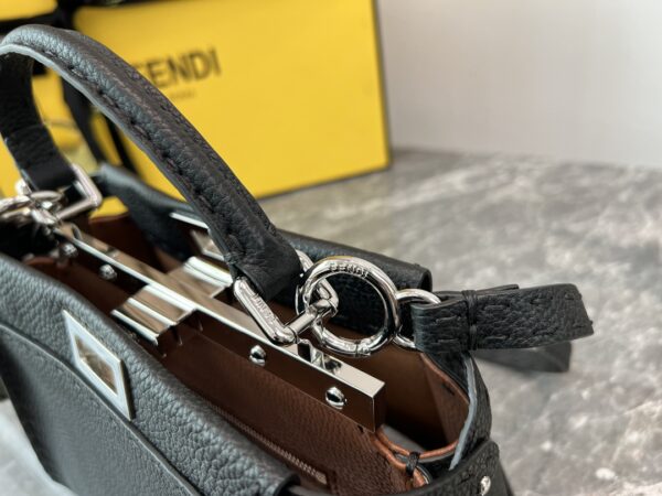 Fendi Peekaboo Handbag - Black 45181 - Image 2