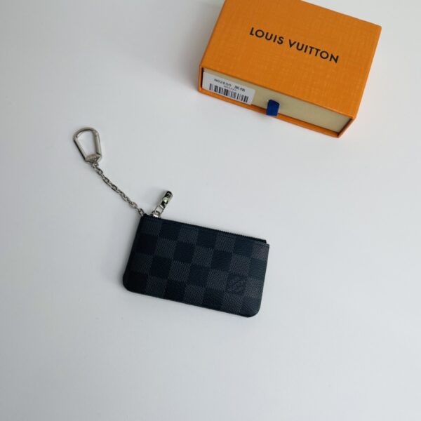 Louis Vuitton Damier Canvas Pouch - Black/Gray 95041 - Image 4