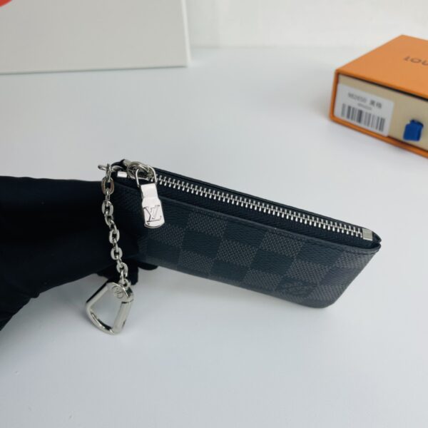 Louis Vuitton Damier Canvas Pouch - Black/Gray 95041 - Image 3