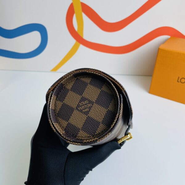 Louis Vuitton Damier Graphite 3 Watch Case - Brown 86311 - Image 5