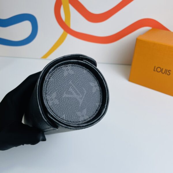Louis Vuitton Eclipse Monogram canvas 3 Watch Case - Black 78061 - Image 4