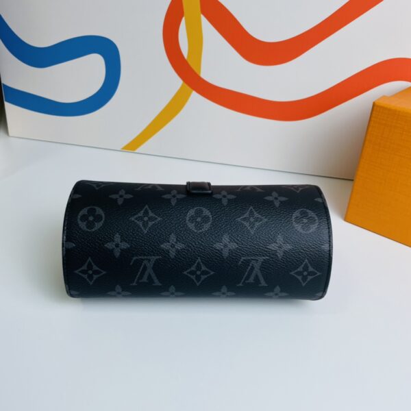 Louis Vuitton Eclipse Monogram canvas 3 Watch Case - Black 78061 - Image 2