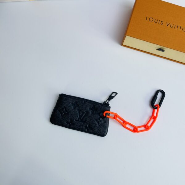 Louis Vuitton Key Case  Orange Chain - Black 28551 - Image 5