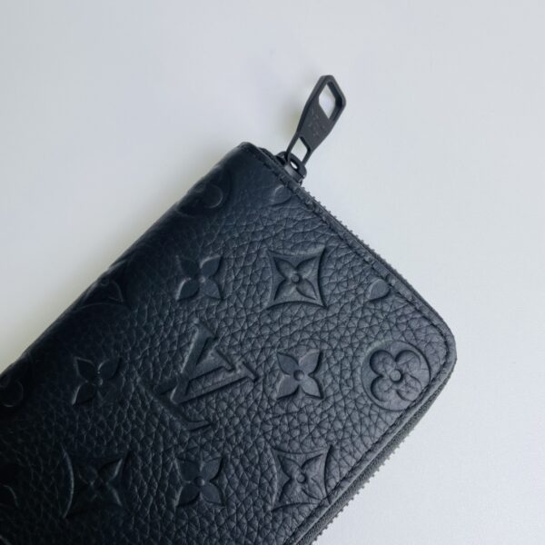 Louis Vuitton Monogram Zippy Vertical Wallet - Black 21267 - Image 2