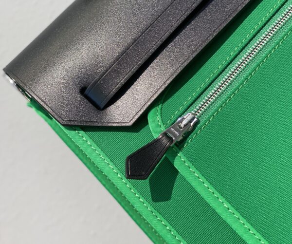 Hermes Cloth Herbag Handbag - Green 69384 - Image 2
