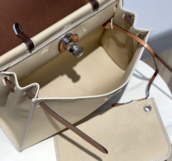 Hermes Cloth Herbag Handbag - SKin 72778 - Image 3