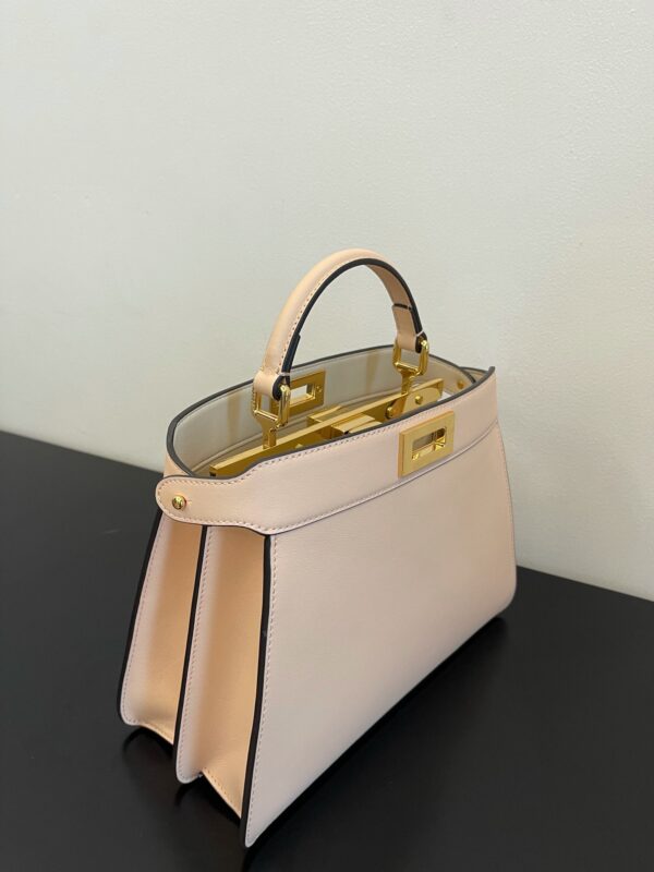 Fendi Peekaboo I See U Handbag - Cream 13841 - Image 5