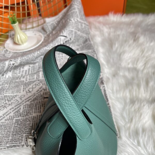 Hermes Picotin 18 Vegetable Basket Handbag - Peacock Green 17015 - Image 3