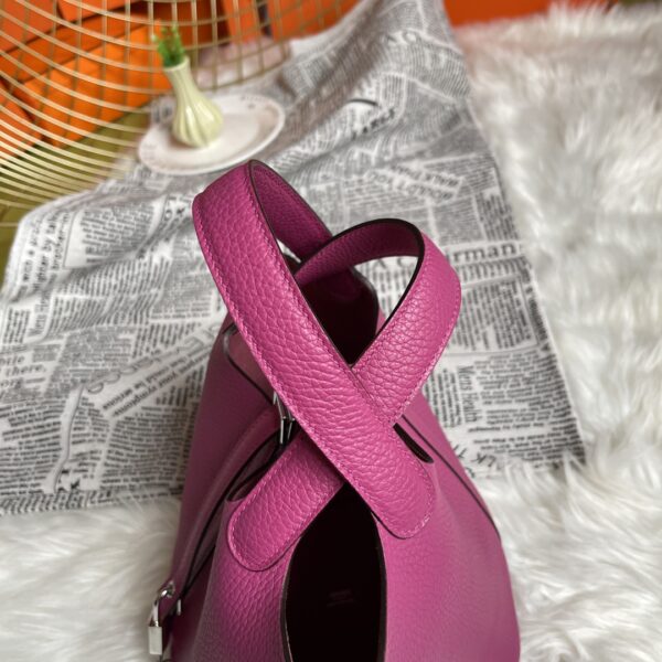 Hermes Picotin 18 Vegetable Basket Handbag - Rose Purple 52403 - Image 4