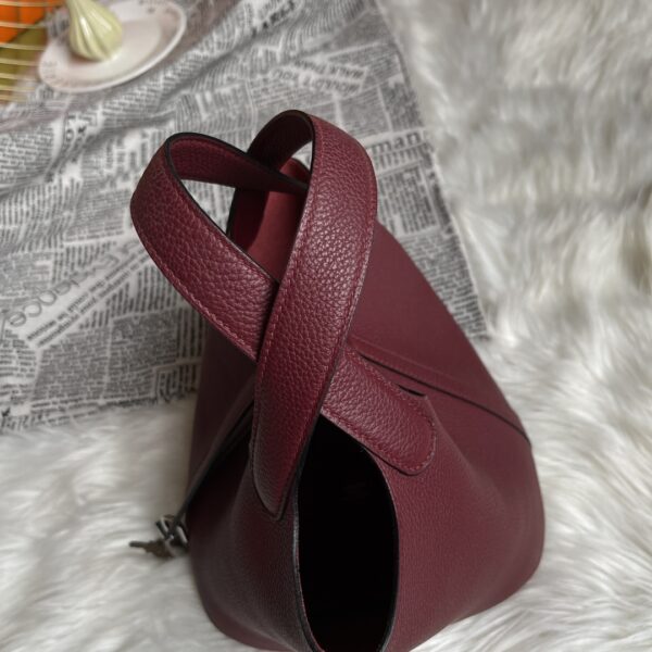 Hermes Picotin 18 Vegetable Basket Handbag - Wine Red 58739 - Image 4