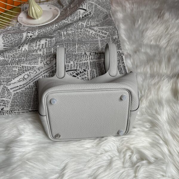Hermes Picotin 18 Vegetable Basket Handbag - Pearl Gray 76751 - Image 3