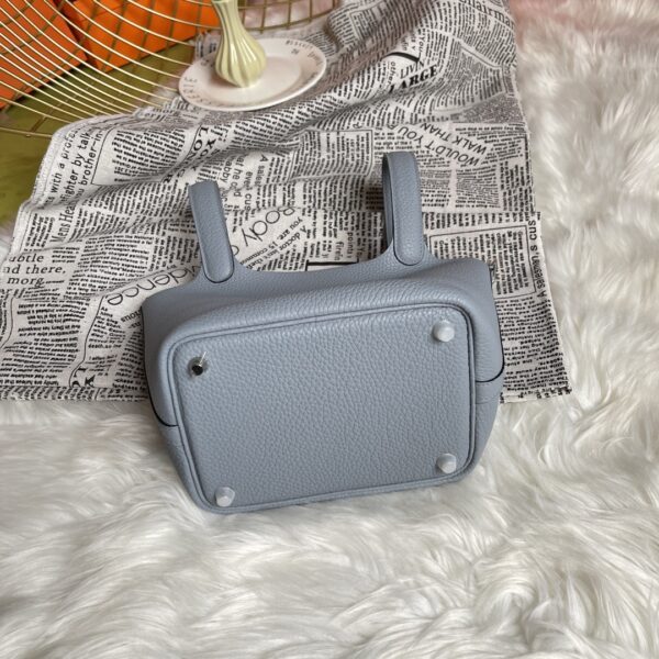 Hermes Picotin 18 Vegetable Basket Handbag - Linen Blue 88793 - Image 3