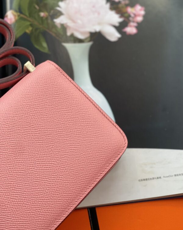 Hermes Mini Stewardess Handbag - Milkshake Powder 63449 - Image 5