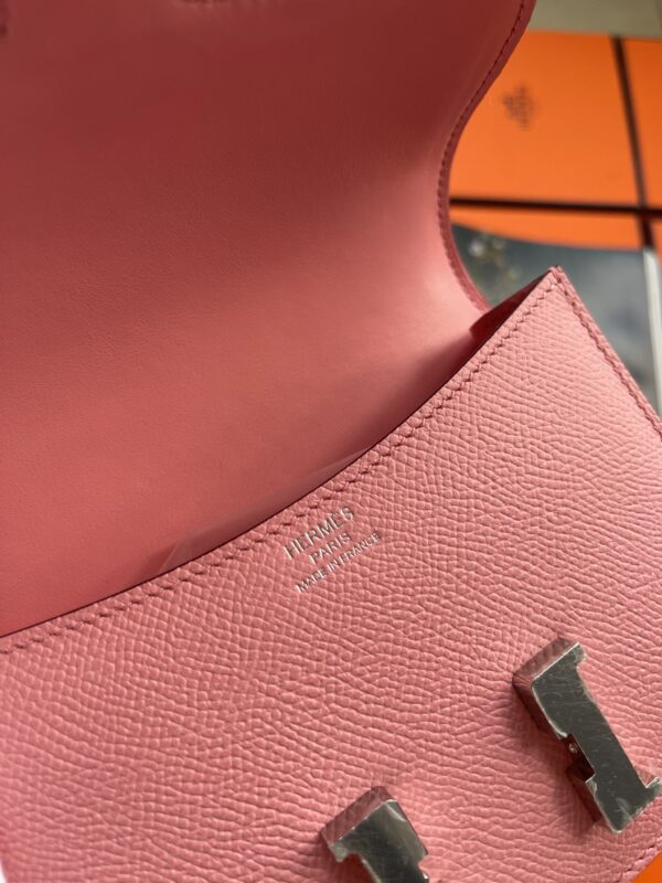 Hermes Mini Stewardess Handbag - Milkshake Powder 63449 - Image 4