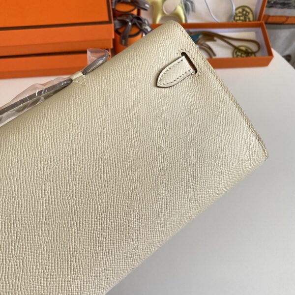 Hermes Kelly Cut Wallet - Cream 93530 - Image 5