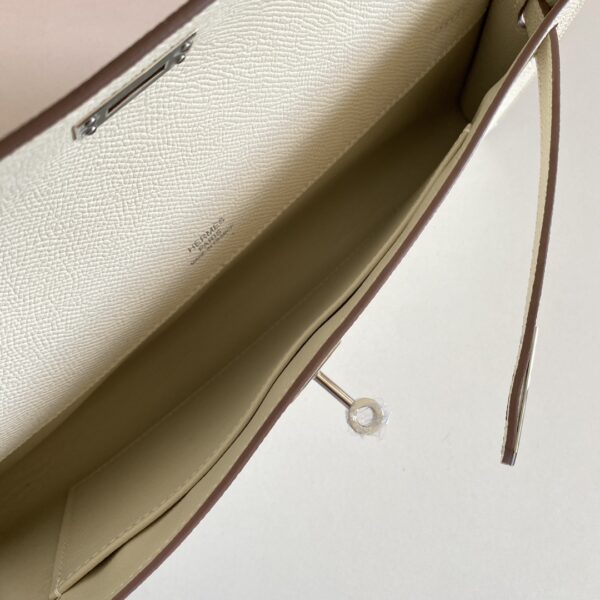 Hermes Kelly Cut Wallet - Cream 93530 - Image 2