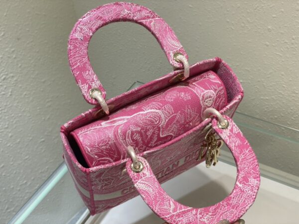 Dior Lady D-Lite Bag - Pink 40664 - Image 3