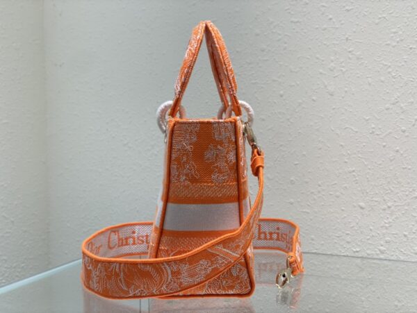 Dior Lady D-Lite Bag - Orange 35466 - Image 4