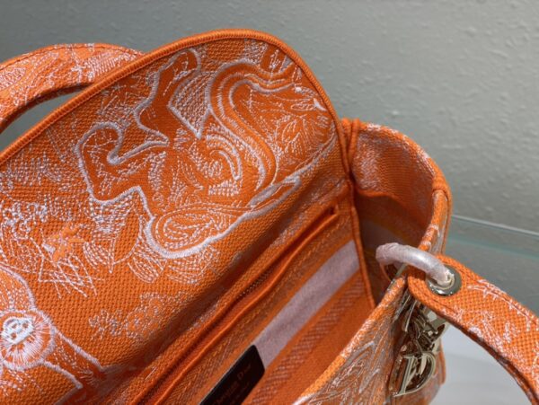 Dior Lady D-Lite Bag - Orange 35466 - Image 2