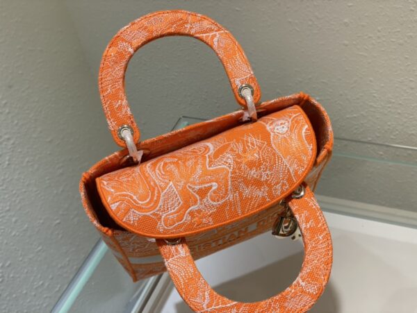 Dior Lady D-Lite Bag - Orange 35466 - Image 3