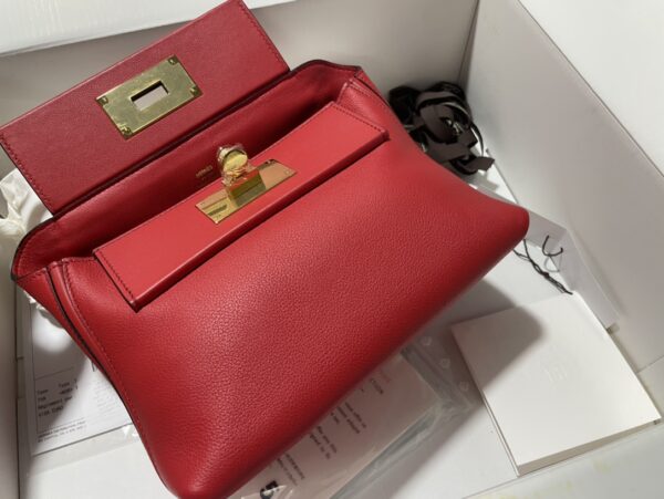 Hermes Mini2424 Handbag - Red 48186 - Image 3