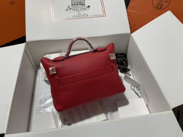 Hermes Mini2424 Handbag - Red 48186 - Image 5