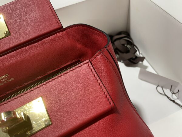 Hermes Mini2424 Handbag - Red 48186 - Image 2
