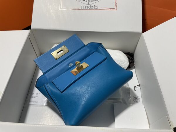 Hermes Mini2424 Handbag - Blue 54499 - Image 3