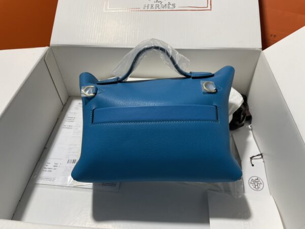 Hermes Mini2424 Handbag - Blue 54499 - Image 4
