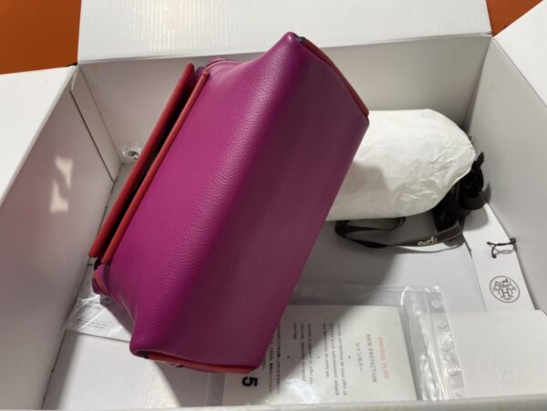 Hermes Mini2424 Handbag - Purple 46201 - Image 3