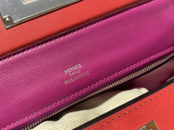 Hermes Mini2424 Handbag - Purple 46201 - Image 2
