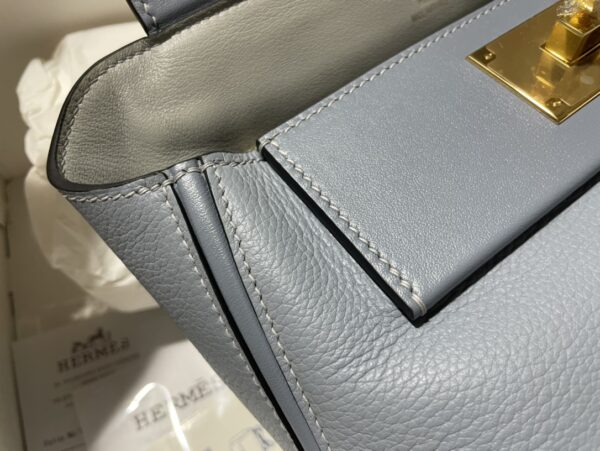 Hermes Mini2424 Handbag - Gray 25502 - Image 3