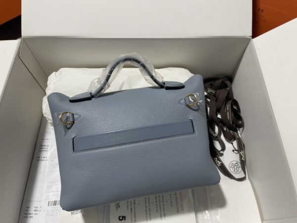 Hermes Mini2424 Handbag - Gray 25502 - Image 5