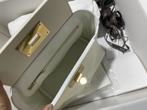 Hermes Mini2424 Handbag - White 47783 - Image 3