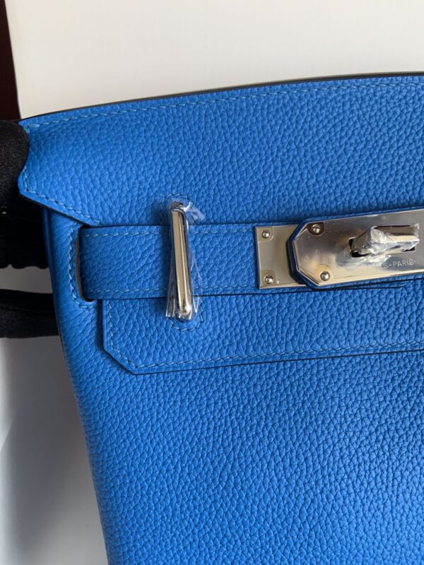 Hermes HAC A DOS Handbag – Blue 88382 - Image 3