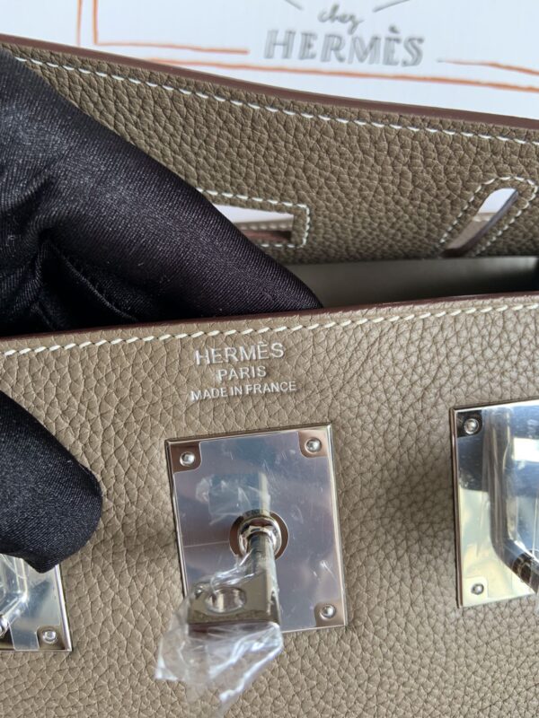 Hermes HAC A DOS Handbag - Elephant Gray 88187 - Image 2