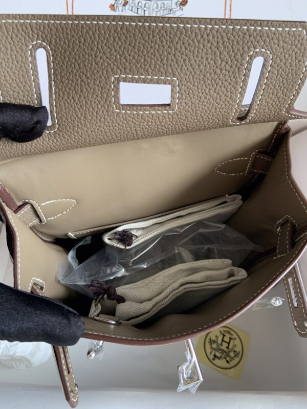 Hermes HAC A DOS Handbag - Elephant Gray 88187 - Image 3
