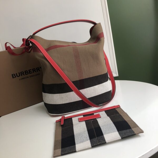 Burberry Medium Ashby Shoulder Handbag - Red 56487 - Image 2