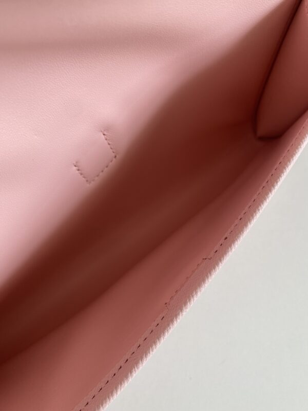 Hermes Jige Elan Sheepskin Lining Bag - T Pink 83673 - Image 3