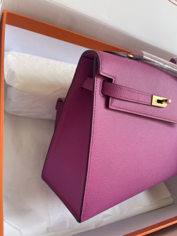 Hermes Kelly Pochette Handbag - Magnolia powder 75767 - Image 5