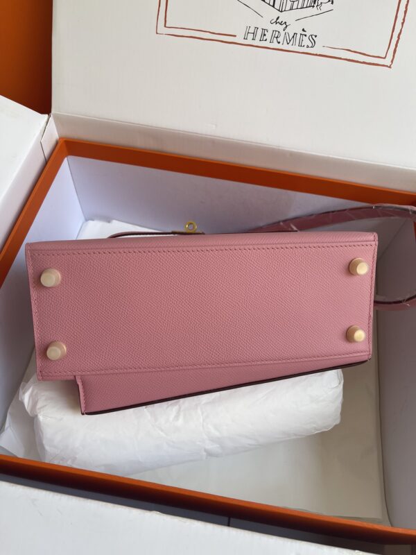 Hermes Kelly Pochette Handbag - Light Pink 92017 - Image 3