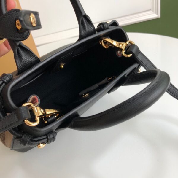 Burberry Banner Small Handbag - Black 48494 - Image 5