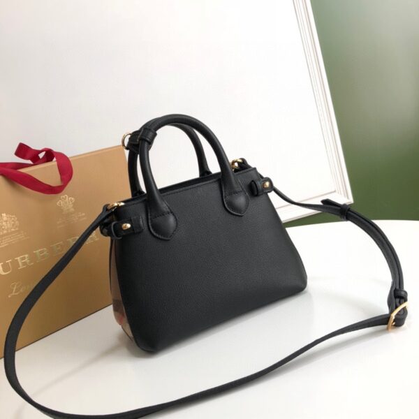 Burberry Banner Small Handbag - Black 48494 - Image 3