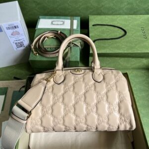 Gucci GG Quilted Leather HandBag - Pink 46207