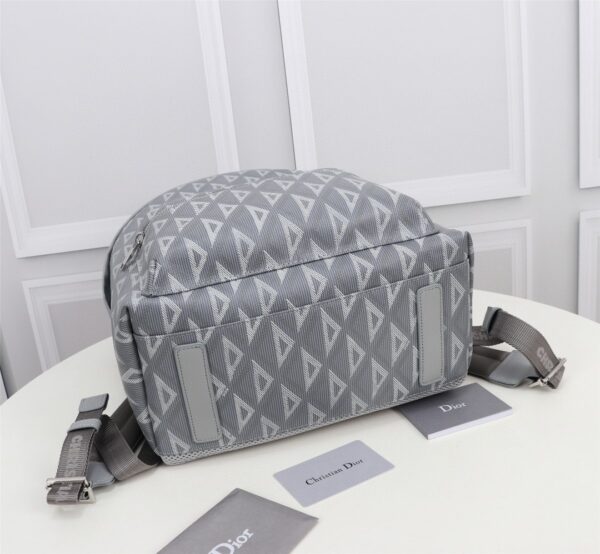 Dior Rider Diamond Graphic Backpack - Gray 39212 - Image 3