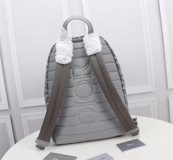 Dior Rider Diamond Graphic Backpack - Gray 39212 - Image 4