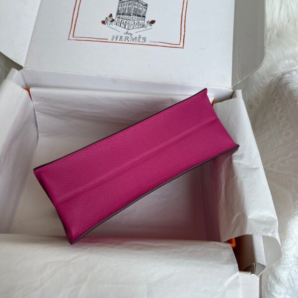 Hermes Kelly DanSe Handbag – Rose Purple (Silver Buckle) 77732 - Image 4