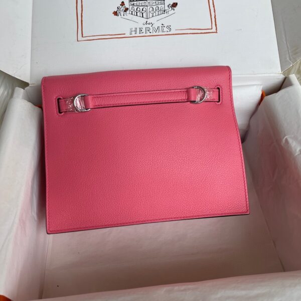 Hermes Kelly DanSe Handbag – Pink (Silver Buckle) 87519 - Image 5