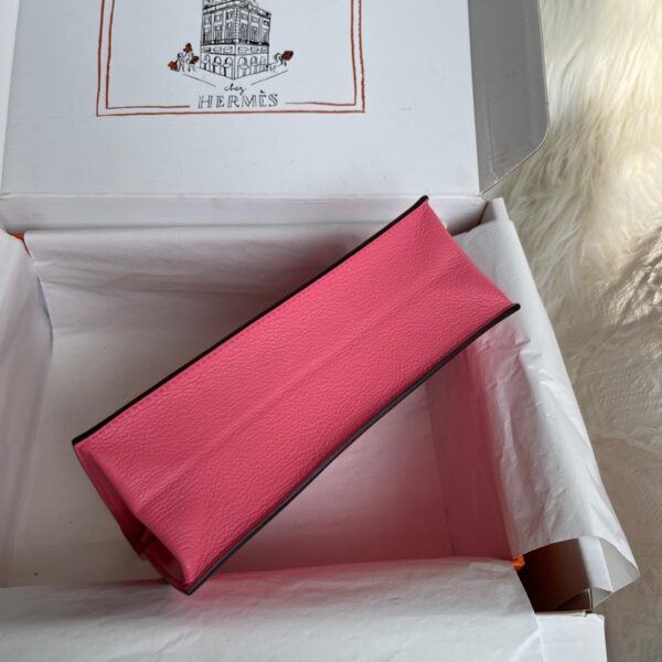 Hermes Kelly DanSe Handbag – Pink (Silver Buckle) 87519 - Image 4